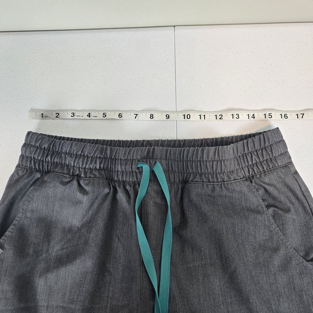 Figs Womens Zamora Jogger Scrub Pants Size L Grey Medical Drawstring Stretch - Picture 5 of 7